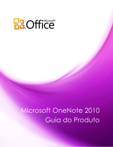 Microsoft OneNote 2010 Guia do Produto