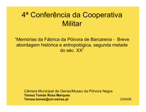 Dia 2 de Abril 2009 - Apresentação: Teresa Tomás