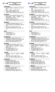 Roteiro Recuperação Parcial 4º Ano MATUTINO/VESPERTINO