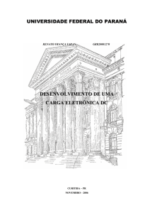 desenvolvimento de uma carga eletrônica dc