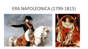 ERA NAPOLEONICA (1799