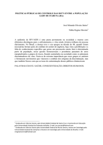 políticas públicas de controle das dst`s entre a população