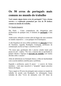 Os 50 erros mais comuns de Português!