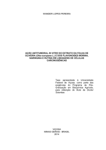 AÇÃO ANTITUMORAL IN VITRO DO EXTRATO DA