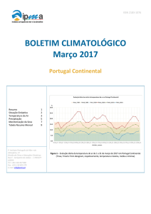 Boletim Climatológico, Março 2017