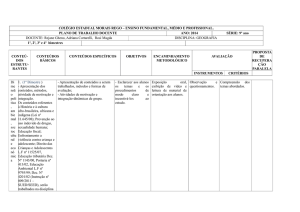 2014 SÉRIE: 9º ano - COLÉGIO ESTADUAL LUIZ AUGUSTO