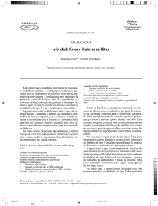 Diabetes mellitus e atividade física (PDF Available)