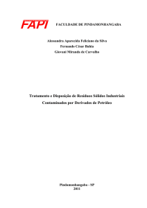 Tratamento e Disposição de Resíduos Sólidos Industriais