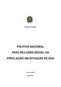 política nacional para inclusão social da população em