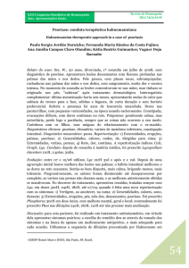54 Psoríase: conduta terapêutica hahnemanniana Paulo Sergio
