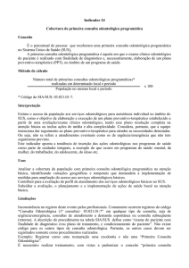 Novos Indicadores - Ministério da Saúde - 2006