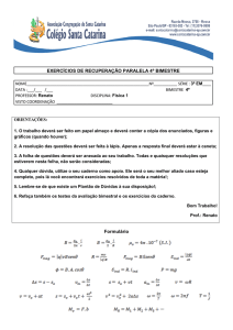 EXERCÍCIOS DE RECUPERAÇÃO PARALELA 4º