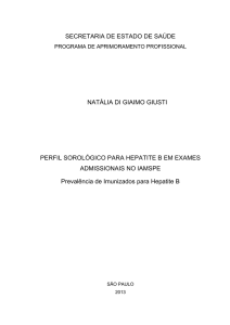 SECRETARIA DE ESTADO DE SAÚDE NATÁLIA DI GIAIMO GIUSTI