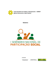 I Seminário Nacional de Participação Social