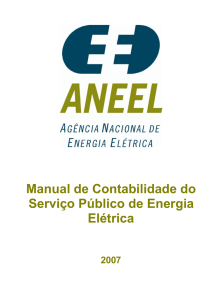 Manual de Contabilidade do Serviço Público de Energia Elétrica