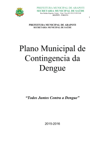 Plano Municipal de Contingência da Dengue