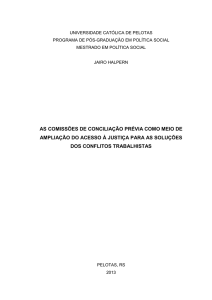 as comissões de conciliação prévia como meio de ampliação do