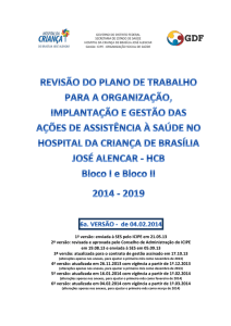 1 INTRODUÇÃO - Hospital da Criança de Brasília José Alencar