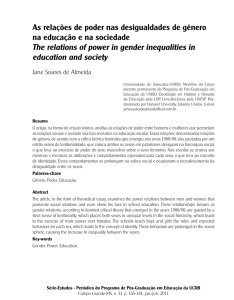 As relações de poder nas desigualdades de gênero - Série