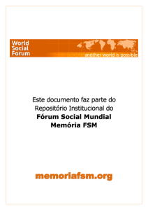 Fórum Social Mundial Memória FSM