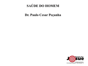 Palestra sobre saúde do homem.