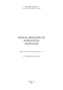 Manual Brasileiro de Acreditação Hospitalar