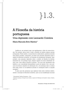A Filosofia da história portuguesa