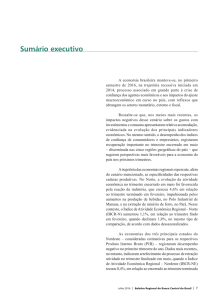 Sumário executivo - Banco Central do Brasil