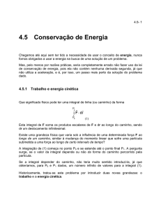 4.5 Conservação de Energia