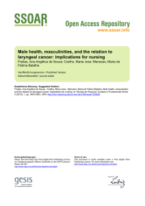 Male health, masculinities, and the relation to laryngeal