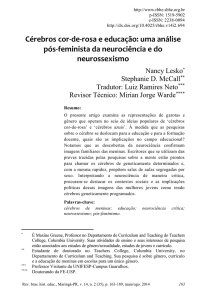 C&eacute;rebros cor-de-rosa e educa&ccedil;&atilde;o: uma an&aacute;lise p&oacute;s
