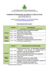 iii simpósio internacional de genética clínica da ufrn