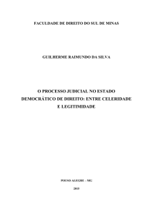 o processo judicial no estado democrático de direito