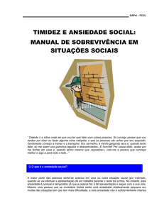 Timidez e Ansiedade Social: Manual de Sobrevivência em