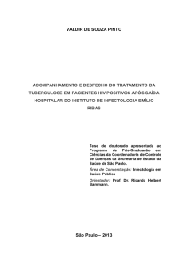 Acompanhamento e desfecho do tratamento da tuberculose em