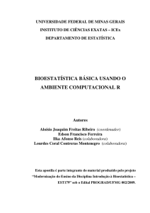 bioestatística básica usando o ambiente computacional r