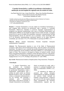 Consulta farmacêutica e análise de problemas relacionados à