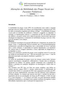 Alterações da Mobilidade das Pregas Vocais nos Pacientes