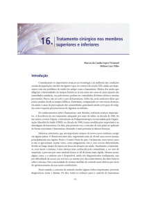 Tratamento cirúrgico nos membros superiores e inferiores 16.