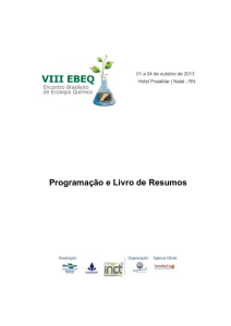 Programação e Livro de Resumos