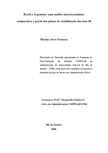 Brasil e Argentina: uma análise macroeconômica - coppead