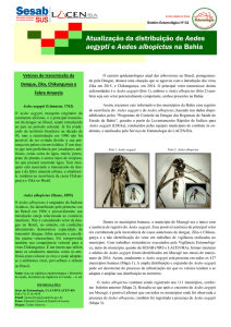 Atualização da distribuição de Aedes aegypti e Aedes