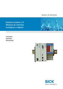 Sistema modular I/O Módulos de interface analógicos e digitais