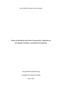 Gory Jelithza Ferreira Leite dos Santos Ensaio de Dissolução das