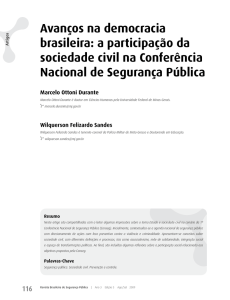 Avanços na democracia brasileira: a participação da sociedade