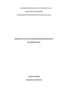 Adubação para a soja em terras baixas drenadas no Rio Grande do