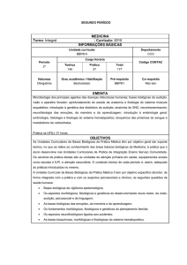 MEDICINA Turno: Integral Currículo: 2015 INFORMAÇÕES