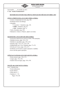 2º ANO - Escola Santa Helena