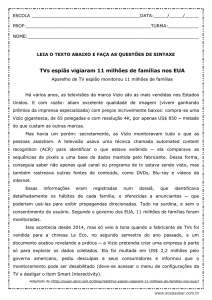 Sintaxe – 3º ano do ensino médio – Pronta para imprimir