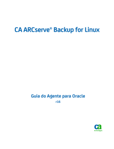 Guia do Agente para Oracle do CA ARCserve Backup for Linux
